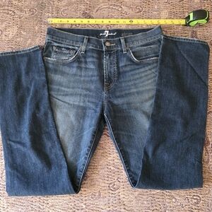 7 For All Mankind Dark Blue Relaxed Jeans